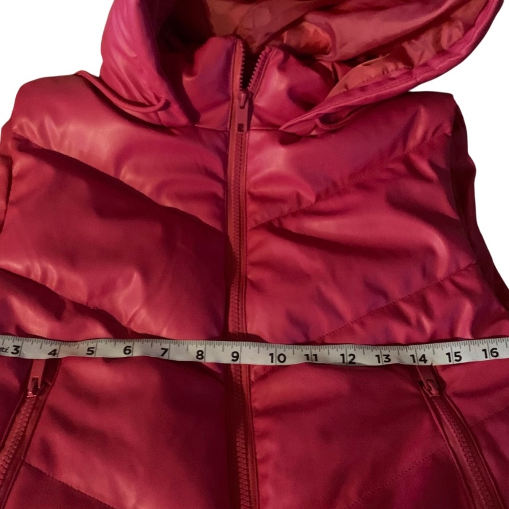 Love Tree Bright Pink Girl Vest, Faux Leather, Size Small. - Picture 13 of 15